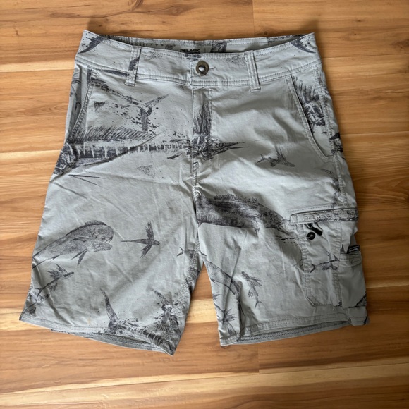 Pelagic Other - Pelagic Gray Printed Cargo Youth Shorts Size 29